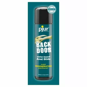 Anālais lubrikants pjur Back Door Regenerating Panthenol ūdens bāzes 2 ml vienreizēja lietošanā