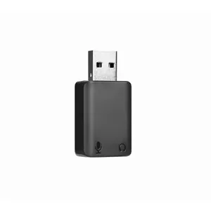 BOYA BY-EA2 Kabeļa dzimuma maiņas USB 2.0 Type-A 3.5mm Mikrofons Austiņas Melns