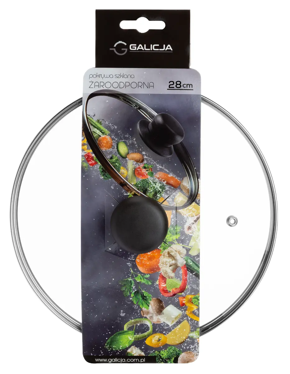 Стеклянная крышка Galicja 28 см Photo 2