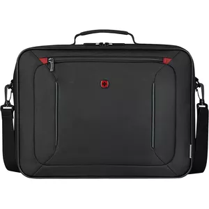 Portatīvo datoru maciņš Wenger BQ 16 Clamshell — ūdensizturīgs melns 16" maciņš, izturīga aizsardzība