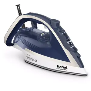 Паровой утюг Tefal Ultimate Pure FV6812 2800 Вт паровой удар 260 г/мин емкость для воды 0.27 л противокапельная система синий и серебристый