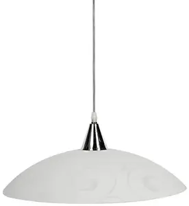Griestu lampa DOMOLETTI GF400-1P D40 1x60W E27 — griestu gaismeklis, Ø40 cm, E27 poga
