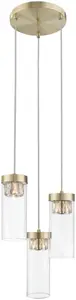 Domoletti Porto piekaramā lampa 20101AB-3Y, 3x25W G9