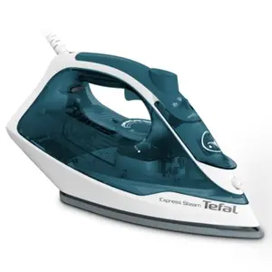 Утюг Tefal Express Steam FV2839 с паровым ударом 185 г/мин подошва Cerilium 2400 Вт синий белый
