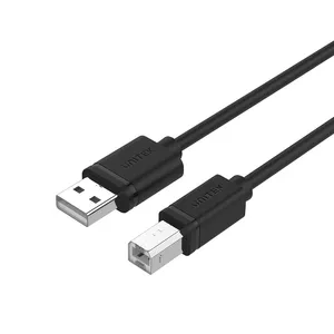 USB 2.0 kabelis Unitek Y-C420GBK, USB A uz USB B, 3 m, melns