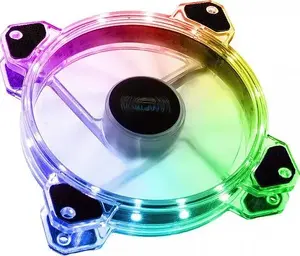 120mm RGB ventilators Lamptron Rigel Rainbow – 120 mm, RGB apgaismojums, PWM atbalsts