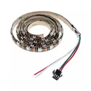Universāla LED lentes gaisma Lamptron FlexLight Multi 1000 mm, daudzkrāsaina, 5 V, ar līmplēvi