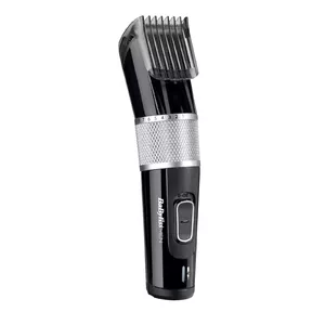BaByliss Power Light matu griezējs ar 60 min darbības laiku, maiņstrāvas/akumulatora barošanu, melnā un sudraba krāsā