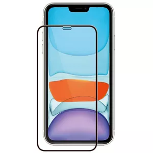 Ekrāna aizsargstikls fusion accessories 5D pilna pārklājuma ar rāmi priekš Apple iPhone 13 / 13 Pro, melns