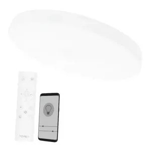 Griestu lampa TOPE BOSTON2X36W D45RC LED balta – 2×36W LED, apaļa Ø45 cm