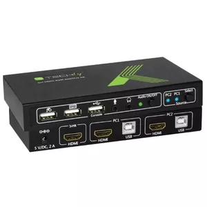 KVM переключатель Techly 2x1 USB HDMI 4Kx2K IDATA KVM-HDMI2U
