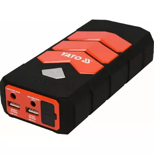 Automašīnas palaišanas āķis YATO YT-83081 automašīnas pārnēsājamais akumulators 9000 mAh 9000 mAh Melns, Oranžs