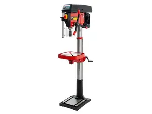 Настольно-напольный сверлильный станок Airpress 77351 — быстрозажимной патрон, MT4, 1100 Вт, 150–2450 об/мин, Ø 32 мм, стол 360×360 мм