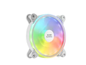 Mars Gaming MFX Вентилятор для корпуса компьютера 12 см Белый 1100 об/мин Гидравлический подшипник 12 В