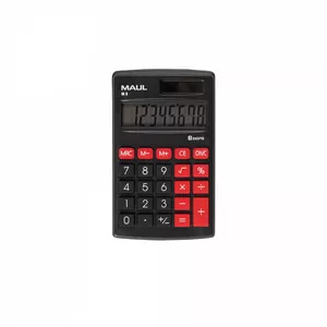 Calculator Pocket MAUL M 8 8 digits 1 line Black Red
