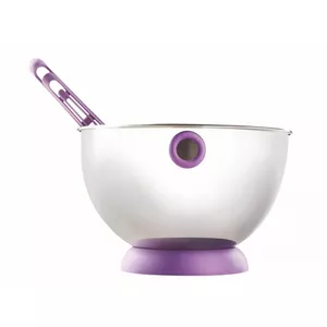 Mixing Bowl and Whisk Set ViceVersa Kogel Mogel Violet – countertop bowl with matching whisk, model 16242