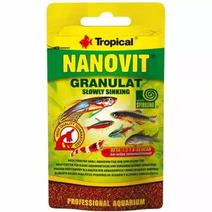 Barība zivīm granulas NANOVIT 10 g — Tropical 67101