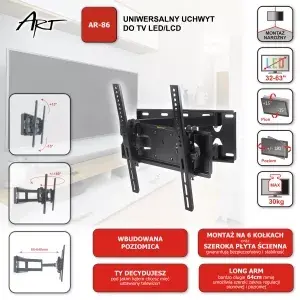 Wall TV mount ART AR-86 Photo 10