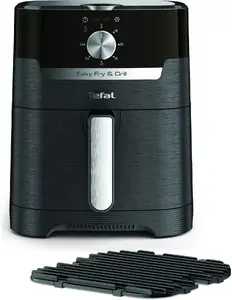 Аэрофритюрница Tefal Easy Fry & Grill EY5018 1550 Вт 4.2 л Черный Отдельностоящий Поворотное управление Функция гриля 80-200 °C