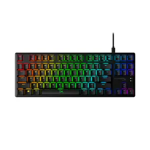 HyperX Alloy Origins Core Mehāniskā spēļu tastatūra HX Blue US Layout Tenkeyless vadu USB RGB LED apgaismojums melna