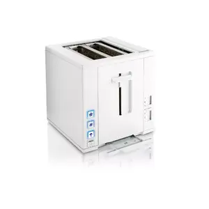 Princess 144000 Compact4All Тостер 2 ломтика 800Вт Белый с функцией размораживания и поддоном для крошек