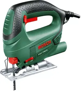 Jigsaw Bosch PST 700 E 500 W, cutting depth wood 70 mm, steel 4 mm, bevel 0–45°, 1.7 kg