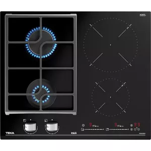 Iebūvējama kombinētā plīts virsma TEKA IND-GAZ PLATE JZC 64322 ABC BK (E4), 4 zonu, 60 cm, melna