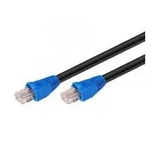 MicroConnect āra tīkla kabelis 50 m Cat6 U/UTP RJ-45 Melns