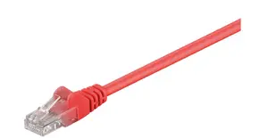 MicroConnect B-UTP50025R Cat5e U/UTP tīkla kabelis RJ-45 vīrietis pret RJ-45 vīrietis 0.25 m sarkans apaļš neekranēts