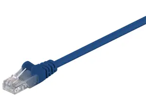 Tīkla kabelis MicroConnect B-UTP501B apaļš Cat5e U/UTP RJ-45 1 m zils