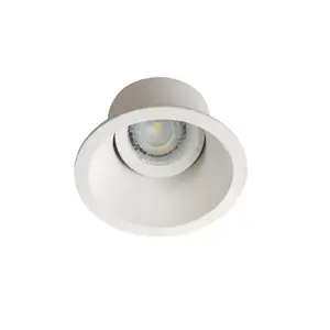 Griestu lampa Kanlux 26738, pamatne GX5.3, 10 W, alumīnija korpuss, 220–240 V, Ø 10,3 cm, IP20