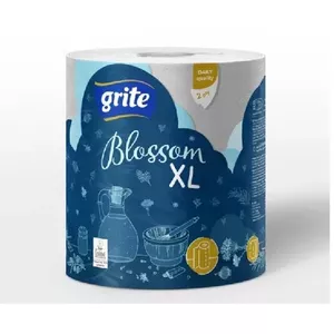 Kitchen towels Grite Blossom XL, 1 roll, 2 layers, disposable cleaning cloth