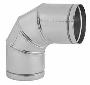DARCO KNS/90 karstā gaisa sadales līkums, 90 grādi, diametrs 125 mm