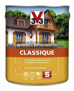 Koksnes impregnēšanas līdzeklis V33 Classique (Scandinavia) — aizsargapstrāde iekštelpām/ārtelpām