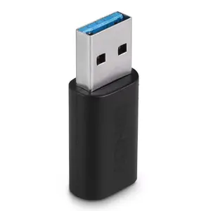USB 3.2 Type A uz C adapteris Lindy 41904 Niķelis Zeltīts Melns