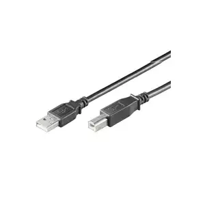 Goobay USB 2.0 A uz B kabelis 0.25 m vīrietis pret vīrieti melns datu kabelis