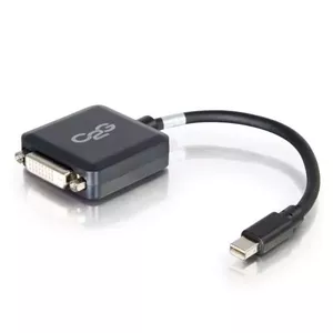 C2G 84311 0.2 m Mini DisplayPort vīrišķais uz DVI-D sievišķo adaptera pārveidotājs melns ar 1920 x 1200 maksimālo izšķirtspēju