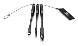 C2G Universāls 4K HDMI adaptera gredzens ar Mini DisplayPort DisplayPort un USB-C Melns Zeltīti kontakti 3840 x 2160 izšķirtspēja