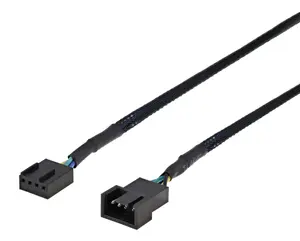 Deltaco SSI-64 Power Cable Black 0.3 m 4-pin PWM Fan Extension