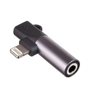 Akyga AK-AD-63 adapteris Lightning uz 3.5 mm ligzdu, melns