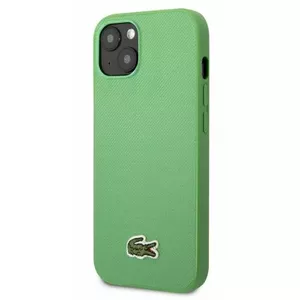 Aizsargvāciņš Lacoste iPhone 14 zaļš ar Iconic Petit Pique logotipu