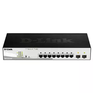 D-Link DGS-1210-08P/E Vadīts L2 Gigabit Ethernet (10/100/1000) Power over Ethernet (PoE) Melns