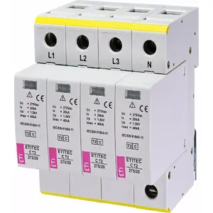 Pārslodžu ierobežotājs Eti-Polam ETITEC C T2 275/20 4+0, modelis 002440395