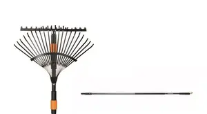 Dārza instrumentu komplekts Fiskars QuikFit 1018794 — universālas rakes, lecekļa rakes un QuikFit kāts