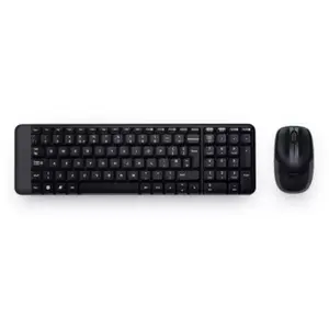 Logitech MK220 Wireless Keyboard+Mouse, Black, Silver, Mouse included, QWERTY US , Numeric keypad, USB