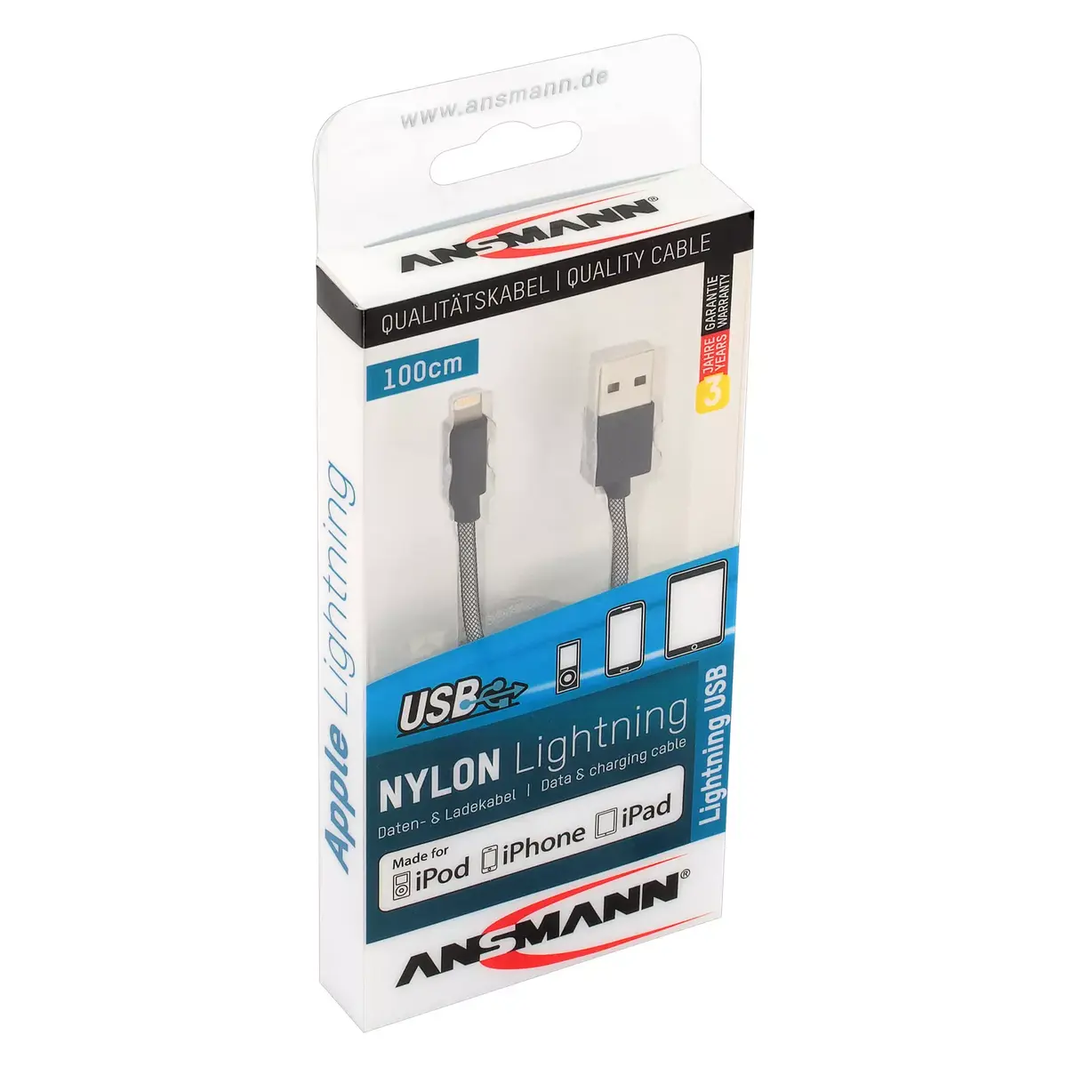Lightning cable ANSMANN 1700-0045, 1 m Photo 4