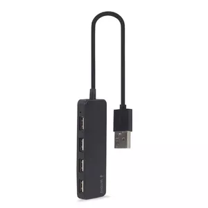 USB 2.0 koncentrators Gembird UHB-U2P4-06 — 4 porti, kompakts USB paplašinājums
