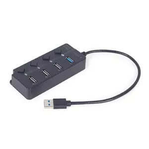 USB 3.0 saskarnes hubs Gembird UHB-U3P1U2P3P-01, 4 porti