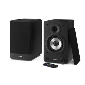 Sharp CP-SS30 Bookshelf Speakers Black 60 W 2-way 2.0 Channels Wired and Wireless Bluetooth