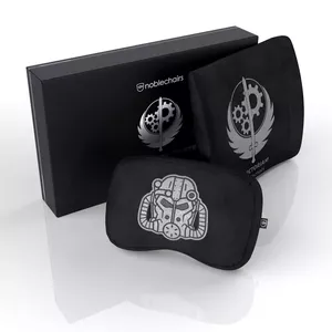 Kakla spilvens/jostas spilvens noblechairs Brotherhood of Steel melns 2 gab.